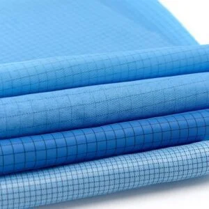 Tessuto antistatico plaid ignifugo in poliestere da 0,25 cm