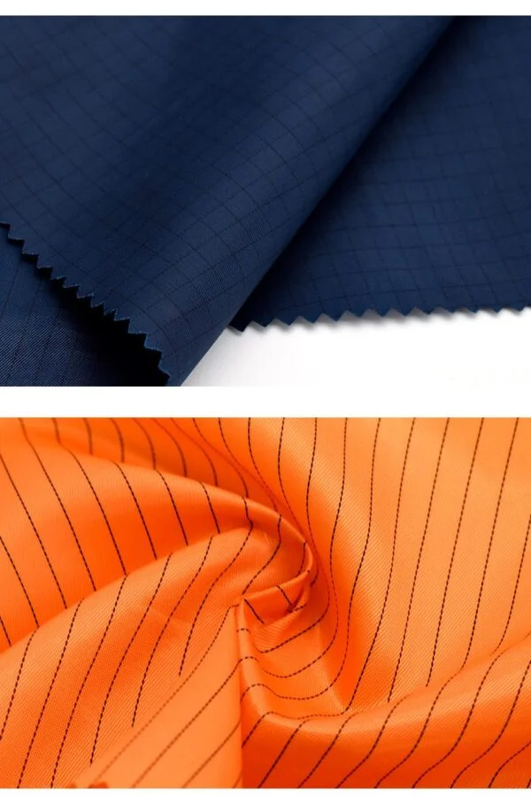 Polyester Antistatic Flame Retardant Striped Fabric - 图片 4