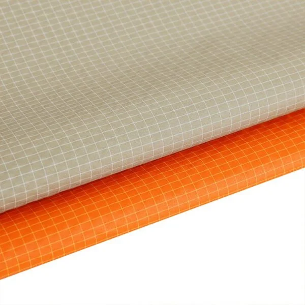 Ripstop Nylon Polyester 20D Plaid Silicone Coated Fabric - 图片 2
