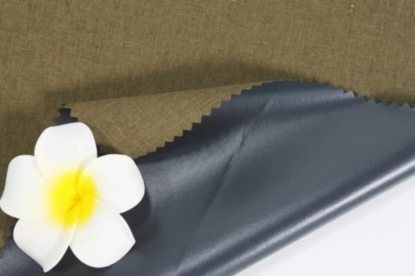 Tissu en fibre composite cationique polyester 150D, tissu TPU noir