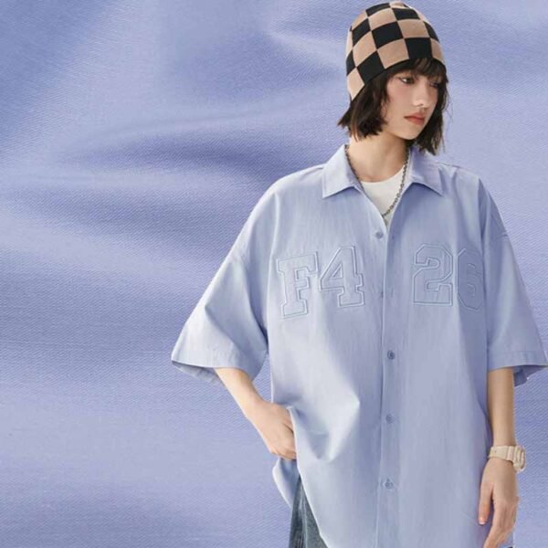 Cotton nylon spandex Poplin Fabric - 图片 3