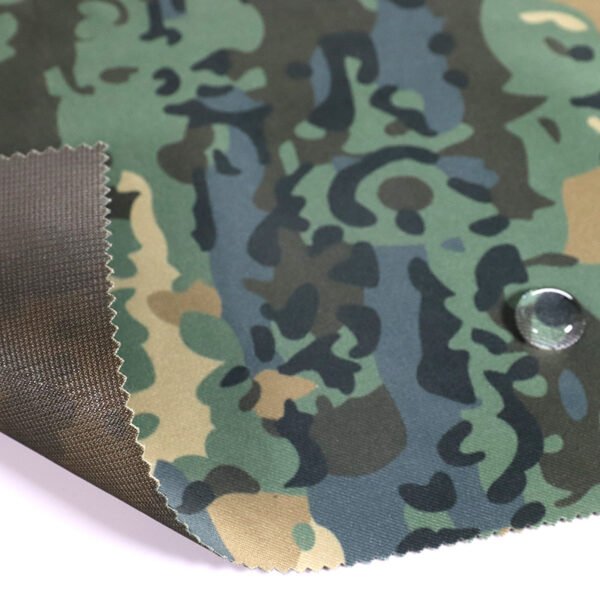 Polyester Camouflage Laminated TPU Tricot Fabric for Military Uniforms